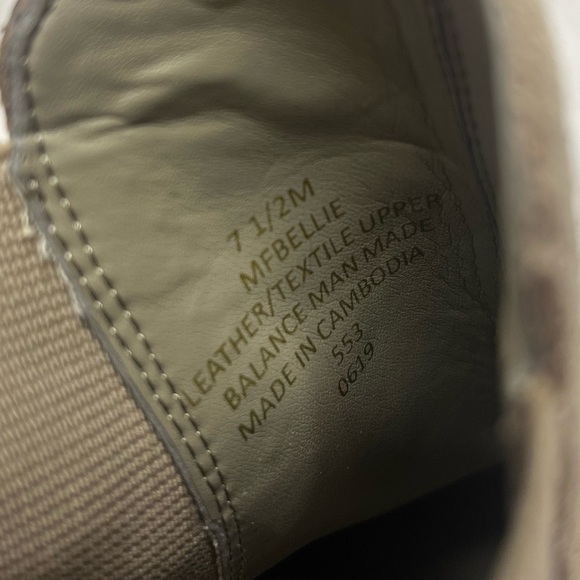 Marc Fisher Tan Ankle Boots with Pointed Toe and Stacked Heel - Picture 7 of 7